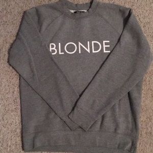 Blonde sweatshirt